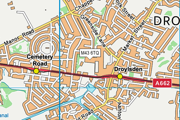 M43 6TQ map - OS VectorMap District (Ordnance Survey) M43 6TQ map - OS VectorMap District (Ordnance Survey)