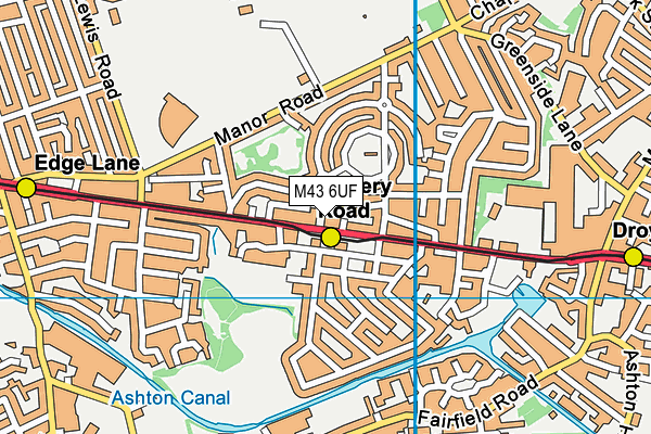 M43 6UF map - OS VectorMap District (Ordnance Survey) M43 6UF map - OS VectorMap District (Ordnance Survey)