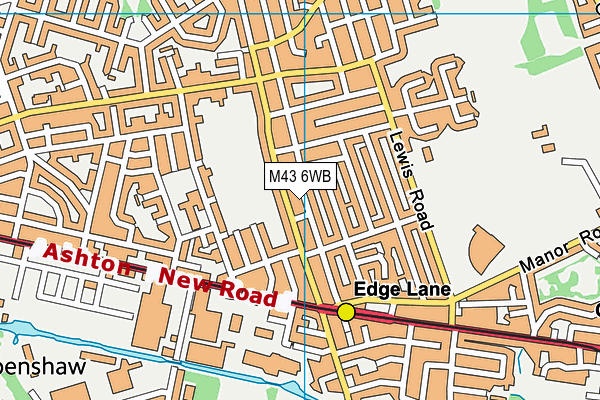M43 6WB map - OS VectorMap District (Ordnance Survey) M43 6WB map - OS VectorMap District (Ordnance Survey)