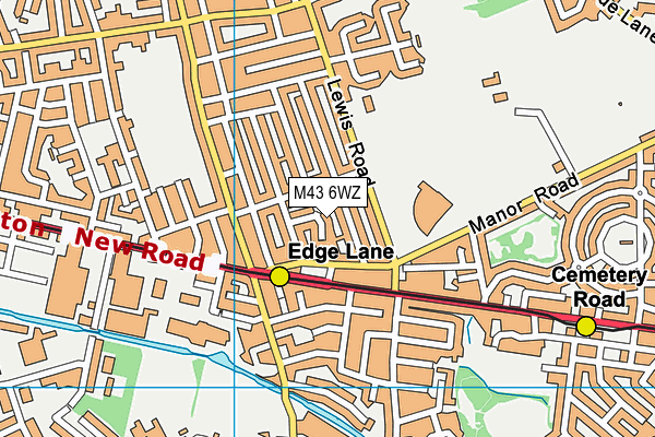 M43 6WZ map - OS VectorMap District (Ordnance Survey) M43 6WZ map - OS VectorMap District (Ordnance Survey)