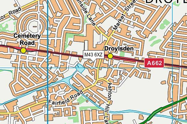 M43 6XZ map - OS VectorMap District (Ordnance Survey) M43 6XZ map - OS VectorMap District (Ordnance Survey)