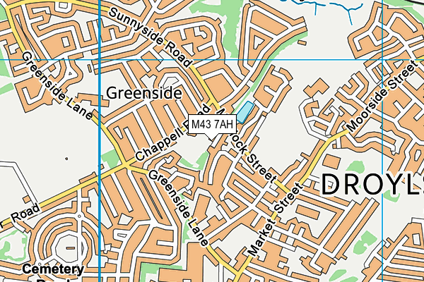 M43 7AH map - OS VectorMap District (Ordnance Survey) M43 7AH map - OS VectorMap District (Ordnance Survey)