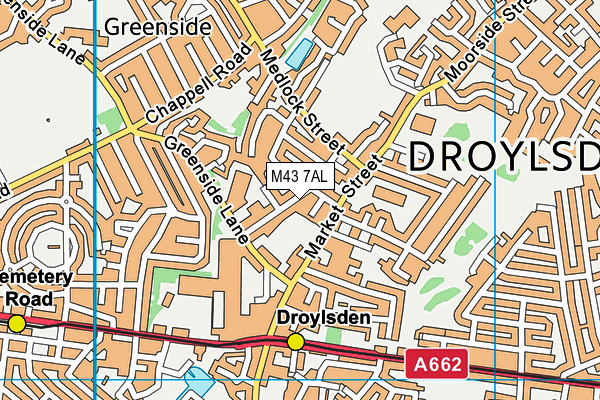 M43 7AL map - OS VectorMap District (Ordnance Survey) M43 7AL map - OS VectorMap District (Ordnance Survey)