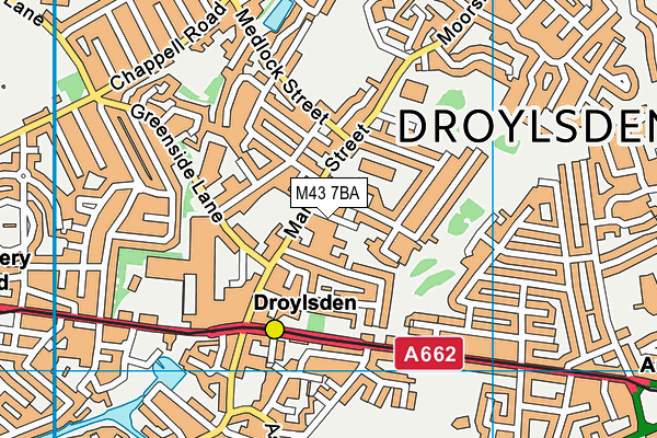 M43 7BA map - OS VectorMap District (Ordnance Survey) M43 7BA map - OS VectorMap District (Ordnance Survey)