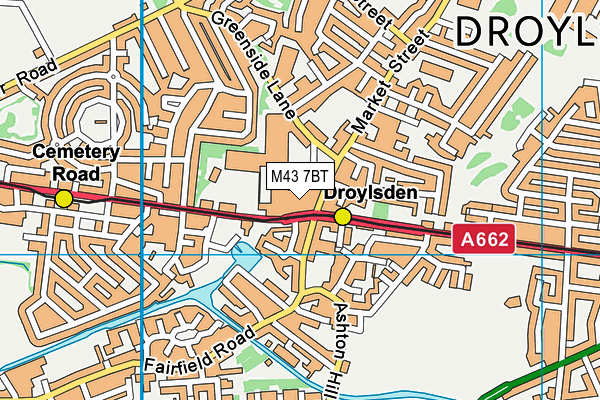 M43 7BT map - OS VectorMap District (Ordnance Survey) M43 7BT map - OS VectorMap District (Ordnance Survey)
