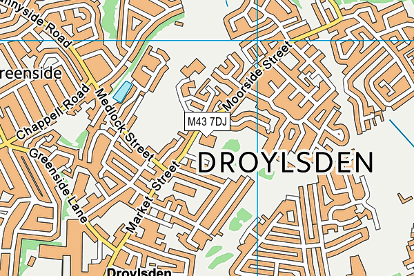 M43 7DJ map - OS VectorMap District (Ordnance Survey) M43 7DJ map - OS VectorMap District (Ordnance Survey)