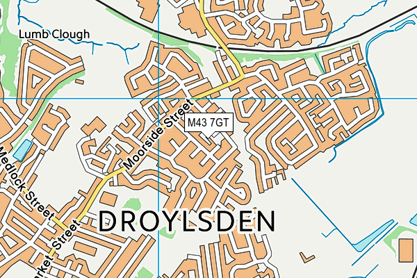 M43 7GT map - OS VectorMap District (Ordnance Survey) M43 7GT map - OS VectorMap District (Ordnance Survey)