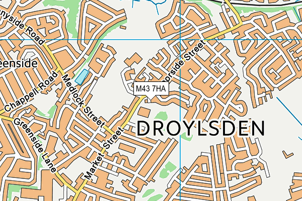 M43 7HA map - OS VectorMap District (Ordnance Survey) M43 7HA map - OS VectorMap District (Ordnance Survey)