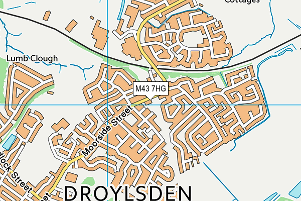 M43 7HG map - OS VectorMap District (Ordnance Survey) M43 7HG map - OS VectorMap District (Ordnance Survey)