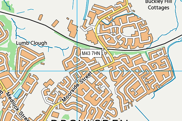 M43 7HN map - OS VectorMap District (Ordnance Survey) M43 7HN map - OS VectorMap District (Ordnance Survey)