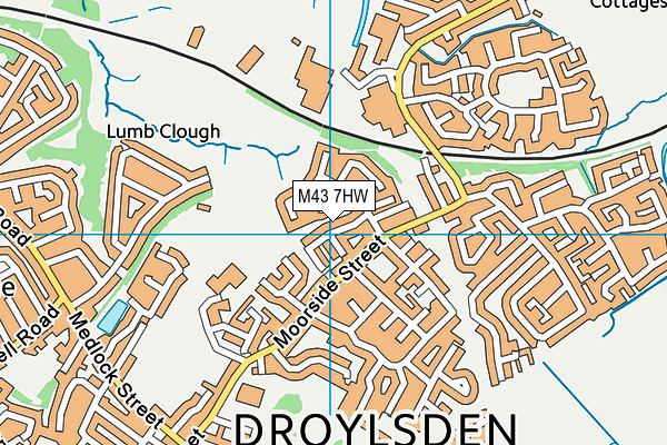 M43 7HW map - OS VectorMap District (Ordnance Survey) M43 7HW map - OS VectorMap District (Ordnance Survey)
