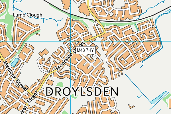 M43 7HY map - OS VectorMap District (Ordnance Survey) M43 7HY map - OS VectorMap District (Ordnance Survey)
