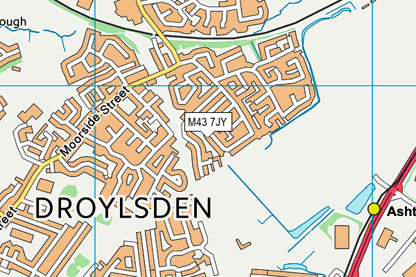 M43 7JY map - OS VectorMap District (Ordnance Survey) M43 7JY map - OS VectorMap District (Ordnance Survey)