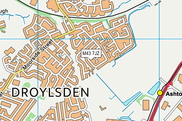 M43 7JZ map - OS VectorMap District (Ordnance Survey) M43 7JZ map - OS VectorMap District (Ordnance Survey)