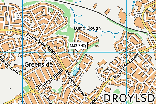 M43 7NQ map - OS VectorMap District (Ordnance Survey) M43 7NQ map - OS VectorMap District (Ordnance Survey)