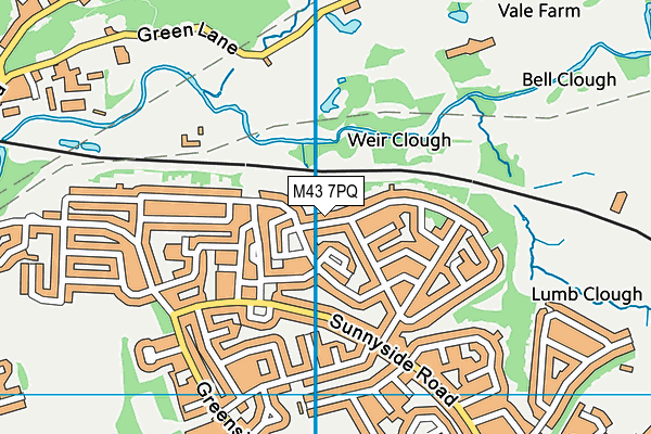 M43 7PQ map - OS VectorMap District (Ordnance Survey) M43 7PQ map - OS VectorMap District (Ordnance Survey)