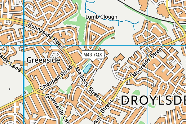 M43 7QX map - OS VectorMap District (Ordnance Survey) M43 7QX map - OS VectorMap District (Ordnance Survey)