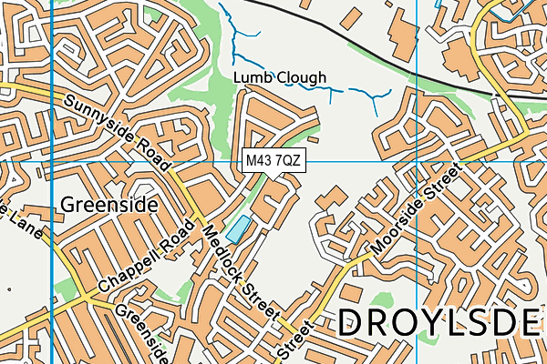 M43 7QZ map - OS VectorMap District (Ordnance Survey) M43 7QZ map - OS VectorMap District (Ordnance Survey)