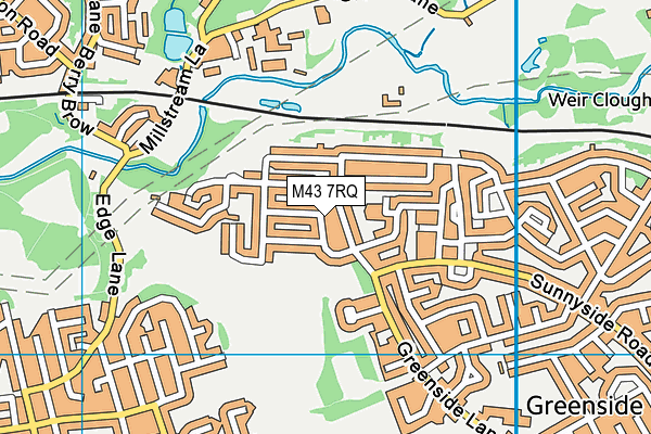 M43 7RQ map - OS VectorMap District (Ordnance Survey) M43 7RQ map - OS VectorMap District (Ordnance Survey)