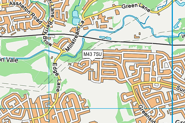 M43 7SU map - OS VectorMap District (Ordnance Survey) M43 7SU map - OS VectorMap District (Ordnance Survey)