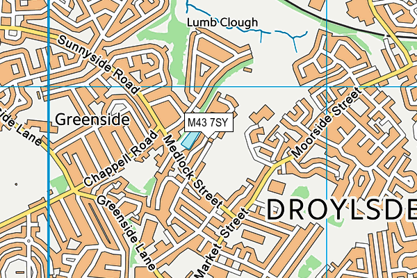 M43 7SY map - OS VectorMap District (Ordnance Survey) M43 7SY map - OS VectorMap District (Ordnance Survey)