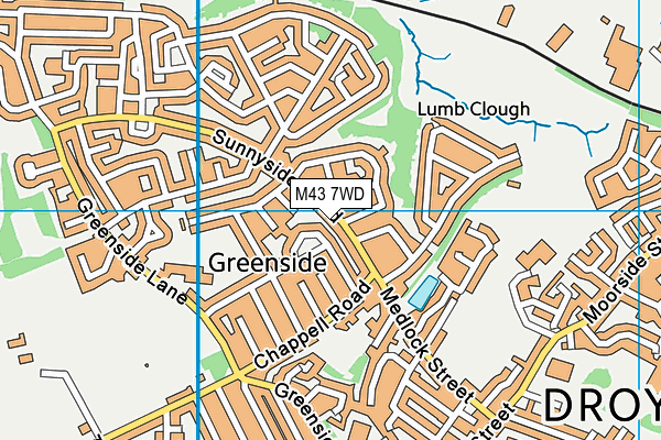 M43 7WD map - OS VectorMap District (Ordnance Survey) M43 7WD map - OS VectorMap District (Ordnance Survey)