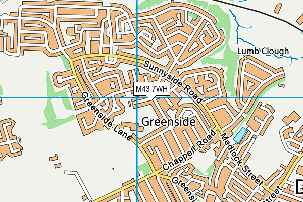 M43 7WH map - OS VectorMap District (Ordnance Survey) M43 7WH map - OS VectorMap District (Ordnance Survey)