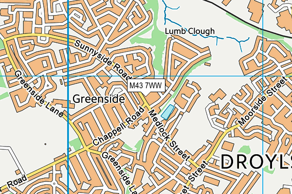M43 7WW map - OS VectorMap District (Ordnance Survey) M43 7WW map - OS VectorMap District (Ordnance Survey)