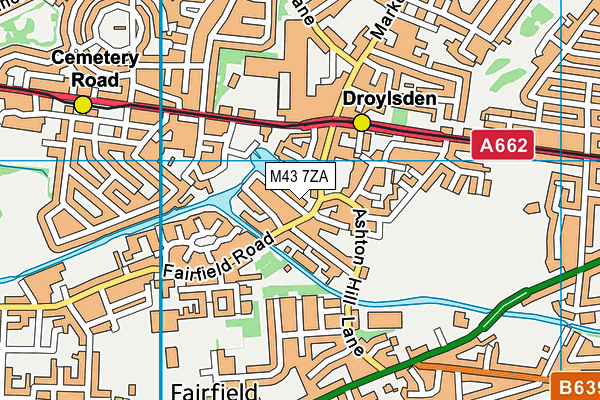 M43 7ZA map - OS VectorMap District (Ordnance Survey) M43 7ZA map - OS VectorMap District (Ordnance Survey)