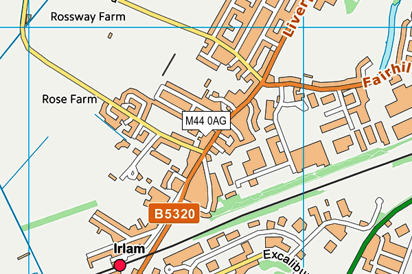 M44 0AG map - OS VectorMap District (Ordnance Survey) M44 0AG map - OS VectorMap District (Ordnance Survey)