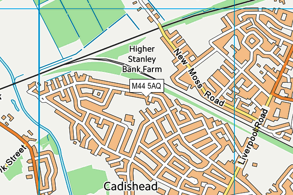 M44 5AQ map - OS VectorMap District (Ordnance Survey) M44 5AQ map - OS VectorMap District (Ordnance Survey)