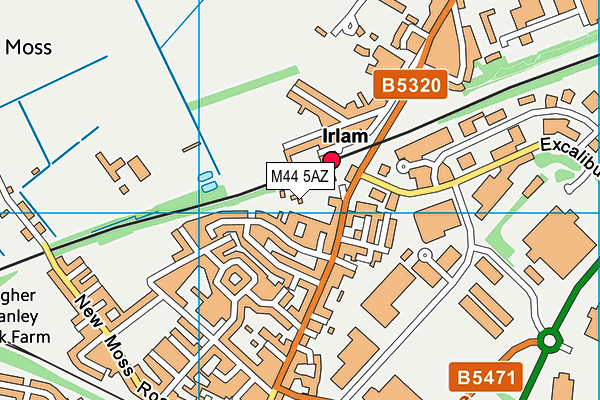 M44 5AZ map - OS VectorMap District (Ordnance Survey) M44 5AZ map - OS VectorMap District (Ordnance Survey)