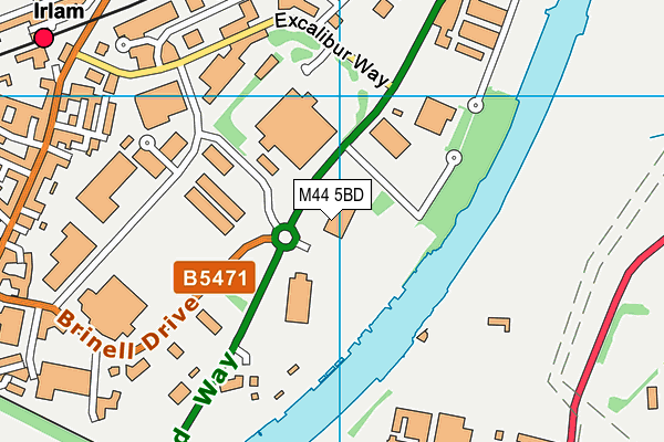 M44 5BD map - OS VectorMap District (Ordnance Survey) M44 5BD map - OS VectorMap District (Ordnance Survey)
