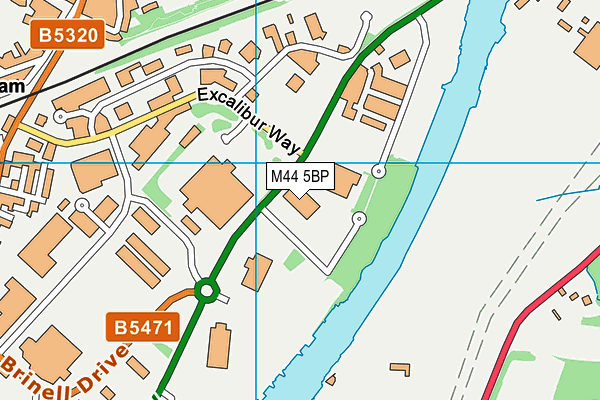 M44 5BP map - OS VectorMap District (Ordnance Survey) M44 5BP map - OS VectorMap District (Ordnance Survey)