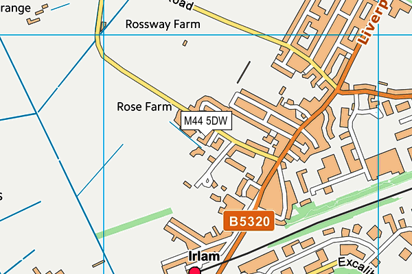 M44 5DW map - OS VectorMap District (Ordnance Survey) M44 5DW map - OS VectorMap District (Ordnance Survey)
