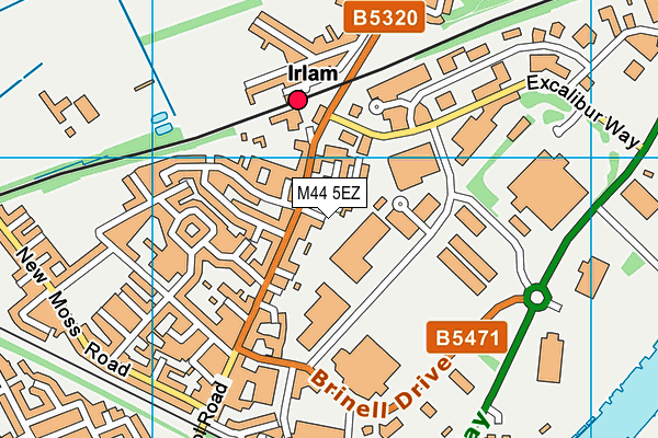 M44 5EZ map - OS VectorMap District (Ordnance Survey) M44 5EZ map - OS VectorMap District (Ordnance Survey)