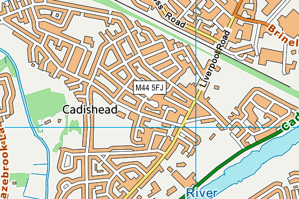 M44 5FJ map - OS VectorMap District (Ordnance Survey) M44 5FJ map - OS VectorMap District (Ordnance Survey)