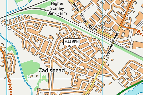 M44 5FN map - OS VectorMap District (Ordnance Survey) M44 5FN map - OS VectorMap District (Ordnance Survey)