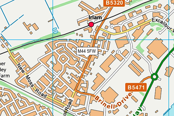 M44 5FW map - OS VectorMap District (Ordnance Survey) M44 5FW map - OS VectorMap District (Ordnance Survey)