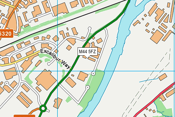 M44 5FZ map - OS VectorMap District (Ordnance Survey) M44 5FZ map - OS VectorMap District (Ordnance Survey)