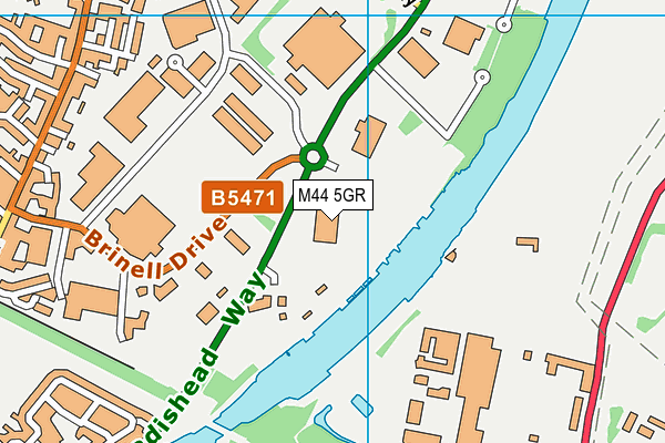 M44 5GR map - OS VectorMap District (Ordnance Survey) M44 5GR map - OS VectorMap District (Ordnance Survey)