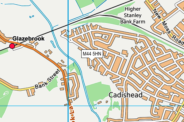 M44 5HN map - OS VectorMap District (Ordnance Survey) M44 5HN map - OS VectorMap District (Ordnance Survey)