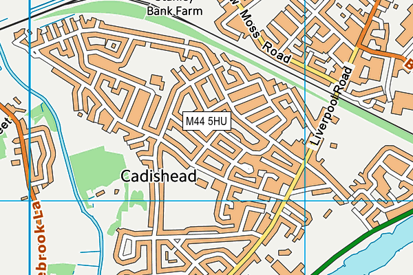 M44 5HU map - OS VectorMap District (Ordnance Survey)