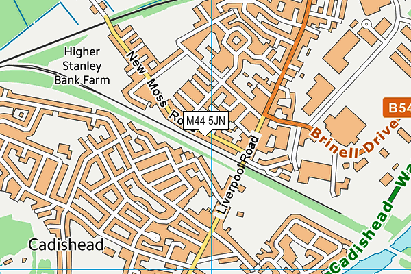 M44 5JN map - OS VectorMap District (Ordnance Survey) M44 5JN map - OS VectorMap District (Ordnance Survey)