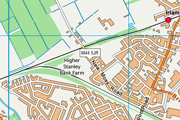 M44 5JR map - OS VectorMap District (Ordnance Survey) M44 5JR map - OS VectorMap District (Ordnance Survey)