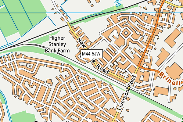 M44 5JW map - OS VectorMap District (Ordnance Survey) M44 5JW map - OS VectorMap District (Ordnance Survey)