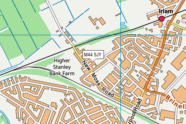 M44 5JY map - OS VectorMap District (Ordnance Survey) M44 5JY map - OS VectorMap District (Ordnance Survey)