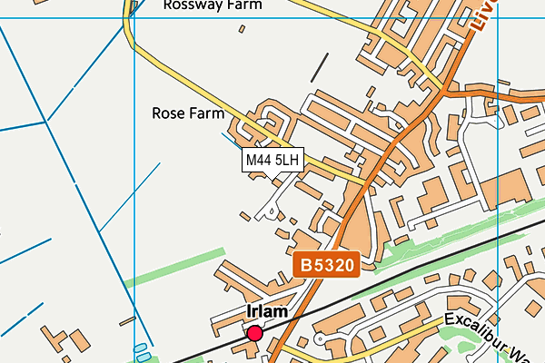 M44 5LH map - OS VectorMap District (Ordnance Survey) M44 5LH map - OS VectorMap District (Ordnance Survey)
