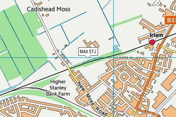 M44 5TJ map - OS VectorMap District (Ordnance Survey) M44 5TJ map - OS VectorMap District (Ordnance Survey)