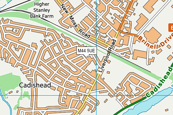 M44 5UE map - OS VectorMap District (Ordnance Survey) M44 5UE map - OS VectorMap District (Ordnance Survey)